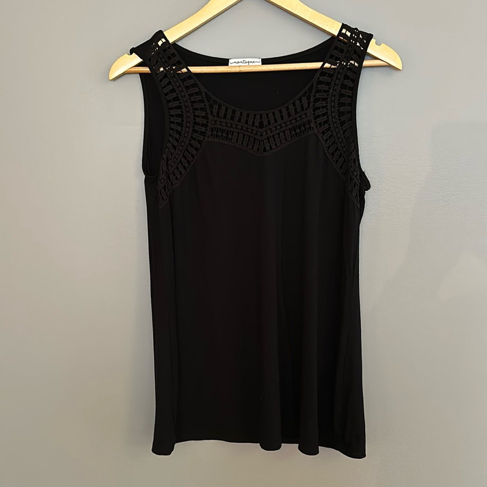 Montagne Glerin Crochet Lace Detail Knit Top